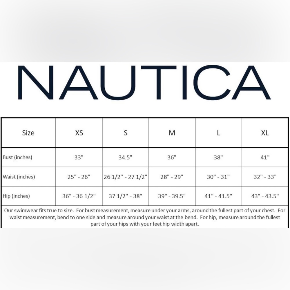 NWT Nautica Standard Crossback V Neck Tankini Size Large - Picture 5 of 5